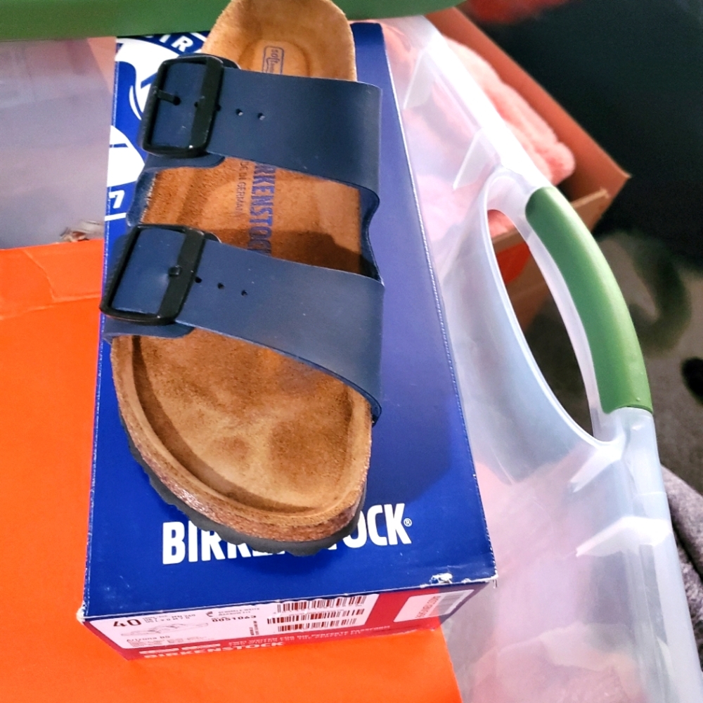 Birkenstocks Arizona BS blue NIB